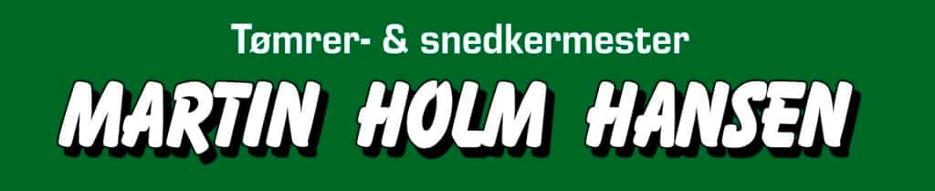 Tømrer- og snedkermester Martin Holm Hansen logo