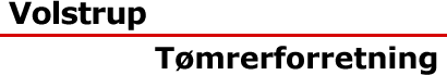 VOLSTRUP TØMRERFORRETNING ApS logo