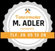 Tømrermester M. Adler logo