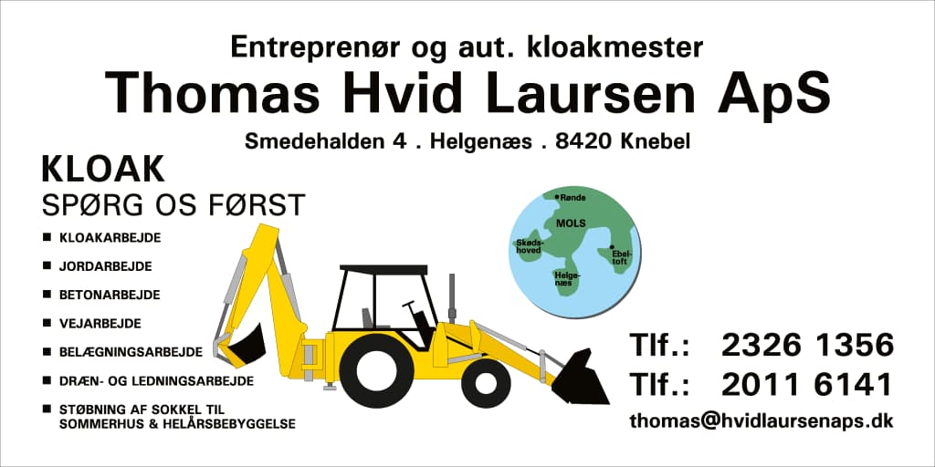 Thomas Hvid Laursen ApS, Entreprenør & autoriseret kloakmester logo
