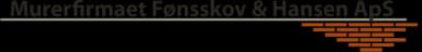 MURERFIRMAET FØNSSKOV & HANSEN ApS logo