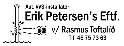 Erik Petersen's Eftf. v/ Rasmus Toftalíð - VVS-installatør Roskilde logo