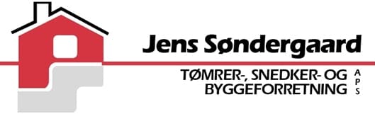Jens Søndergaard Tømrer-, Snedker- og Byggeforretning logo