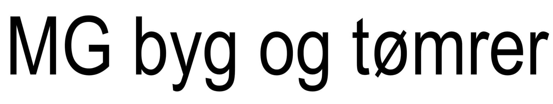 MG byg og tømrer logo