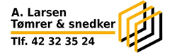 A. Larsen Tømrer og Snedker logo