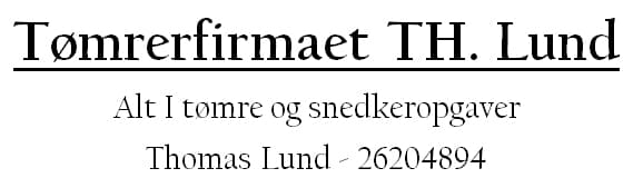 Th. Lund Tømrer Og Montage logo