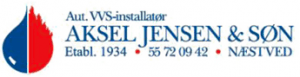 Aksel Jensen & Søn. Blikkenslagermestre. Næstved ApS logo