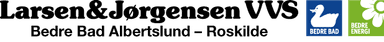Bedre Bad Albertslund - Roskilde, Larsen & Jørgensen VVS logo