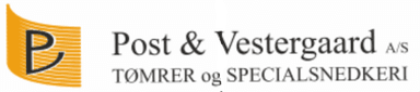 Post & Vestergaard A/S Tømrer Og Specialsnedkeri logo