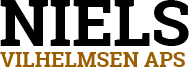 Snedker- og Tømrermester Niels Vilhelmsen. Den lokale tømrer i Brøndby logo