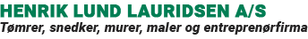 Tømrer og Snedkerfirma Henrik Lund Lauridsen A/S logo